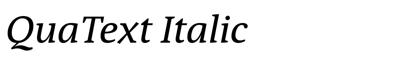 QuaText Italic